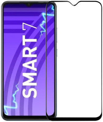 FwellT Edge To Edge Tempered Glass for Infinix Smart 7(Pack of 1)