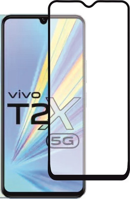M A ZONE Edge To Edge Tempered Glass for VIVO T2 X 5G(Pack of 1)