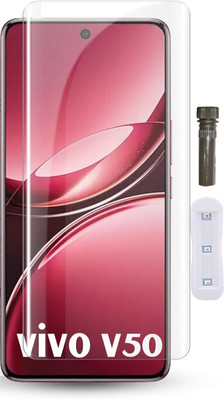 NKCASE Edge To Edge Tempered Glass for vivo V50 5G, Vivo V50e 5G(Pack of 1)