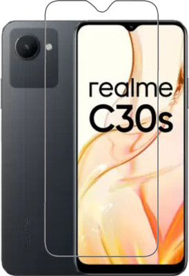 DSCASE Edge To Edge Tempered Glass for realme C30s(Pack of 1)