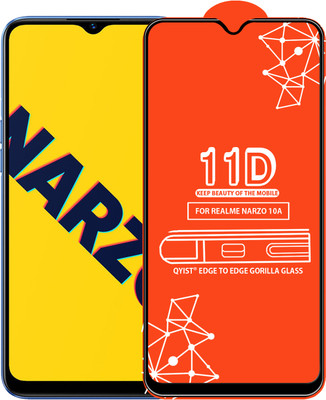 Qyist Edge To Edge Tempered Glass for Realme Narzo 10A(Pack of 1)