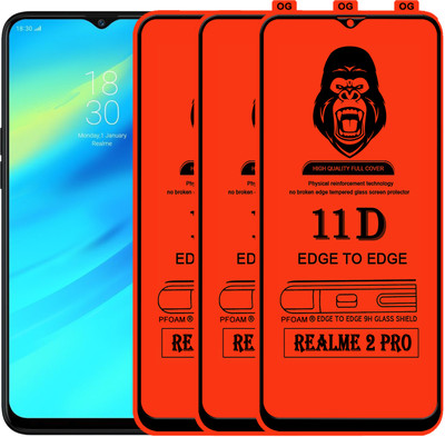 Rofix star Edge To Edge Tempered Glass for Realme 2 Pro(Pack of 3)