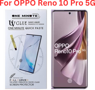 GadgetM Edge To Edge Tempered Glass for Oppo Reno 10 Pro 5G(Pack of 2)