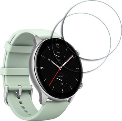 SOMTONE Edge To Edge Tempered Glass for Amazfit GTR 2e SMARTWATCH SCREEN GUARD(Pack of 2)