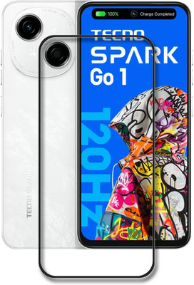 NKCASE Edge To Edge Tempered Glass for Tecno Spark Go 1(Pack of 1)