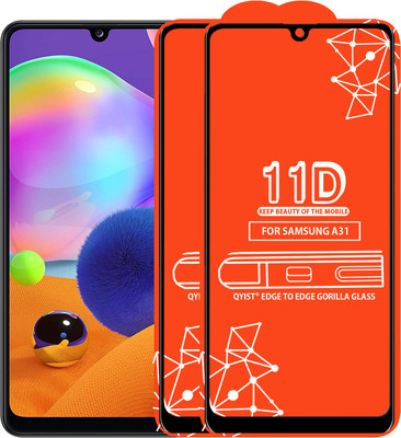 Qyist Edge To Edge Tempered Glass for Samsung Galaxy A31(Pack of 2)