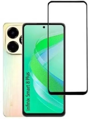 GDBUY Edge To Edge Tempered Glass for Infinix Smart 8 Plus(Pack of 1)