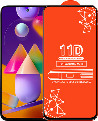 Qyist Edge To Edge Tempered Glass for Samsung Galaxy M31S(Pack of 1)