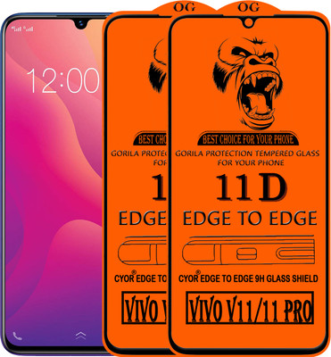 CYOR Edge To Edge Tempered Glass for Vivo V11 Pro(Pack of 2)