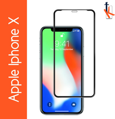 TCartoHUB Edge To Edge Tempered Glass for Apple iPhone X(Pack of 1)