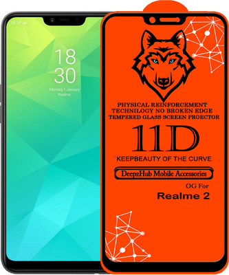 CRodible Edge To Edge Tempered Glass for Realme 2(Pack of 1)