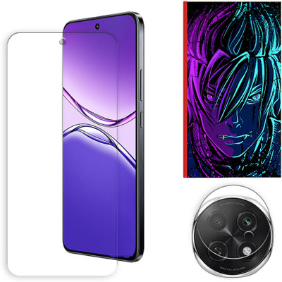 SOMTONE Edge To Edge Tempered Glass for Oppo F29 Pro 5G Tempered Glass Screen Protector | Anti-Scratch | Edge to Edge Full Coverage | 9H Hardness (1 FRONT SCREEN GUARD + 1 CAMERA LENS PROTECTOR + 1 FREE BACK EMBOSSED SKIN002)(Pack of 1)