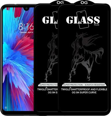 TWIGLO Edge To Edge Tempered Glass for REDMI NOTE 7S(Pack of 2)