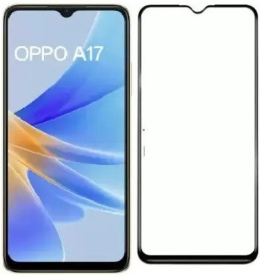 BRENZZ Edge To Edge Tempered Glass for OPPO A17(Pack of 1)