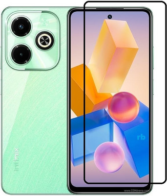 Caseline Edge To Edge Tempered Glass for Infinix Hot 40i(Pack of 1)