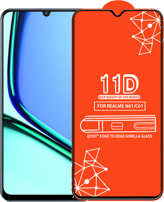 Qyist Edge To Edge Tempered Glass for REALME NARZO N61(Pack of 1)