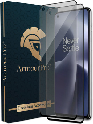 ArmourPro Edge To Edge Tempered Glass for OnePlus Nord 2T 5G, OnePlus Nord CE, OnePlus Nord 2 5G, Matte Finish Glass(Pack of 2)