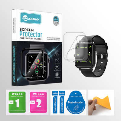 20SKY Impossible Screen Guard for GIZMORE GIZFIT 907 1.4 inch Smartwatch(Pack of 2)
