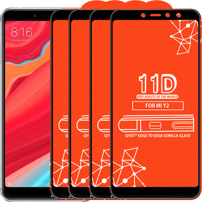 Qyist Edge To Edge Tempered Glass for Mi Redmi Y2(Pack of 4)