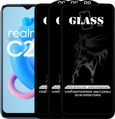 CYOR Edge To Edge Tempered Glass for REALME C20(Pack of 3)