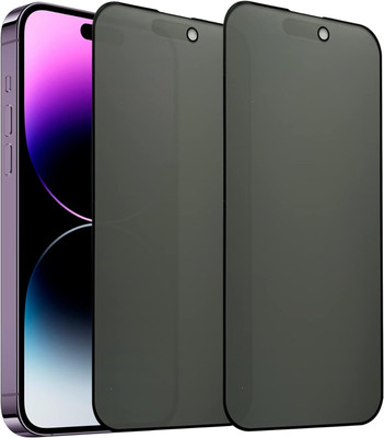 Spinzzy Edge To Edge Tempered Glass for iPhone 14 Pro Max(Pack of 2)