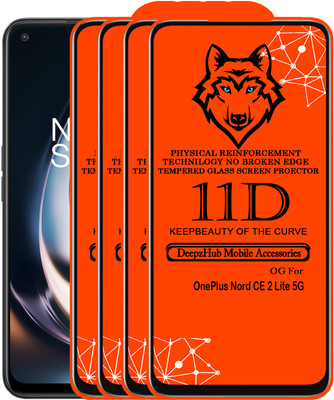DeepzHub Edge To Edge Tempered Glass for OnePlus Nord CE 2 Lite 5G(Pack of 4)