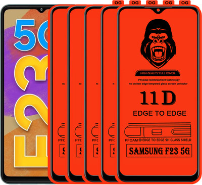 Laxdom Edge To Edge Tempered Glass for SAMSUNG GALAXY F23 5G(Pack of 4)