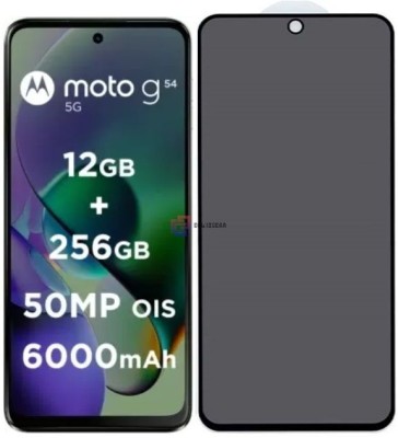 Blate Edge To Edge Tempered Glass for Motorola G54 5G, DelhiGear Glass, Privacy Screen Protector, Privacy Tempered Glass, Screen Guard, Mobile Glass(Pack of 1)