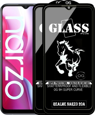 PFOAM Edge To Edge Tempered Glass for REALME NARZO 20A(Pack of 2)