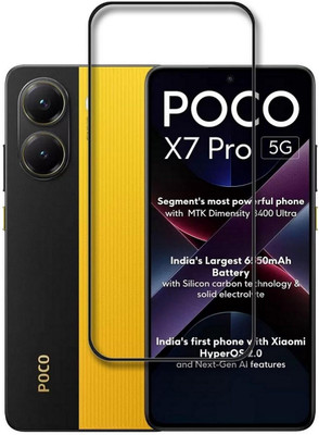 welldesign Edge To Edge Tempered Glass for POCO X7 Pro 5G(Pack of 1)