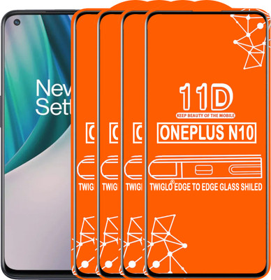 TWIGLO Edge To Edge Tempered Glass for ONEPLUS NORD N10(Pack of 4)
