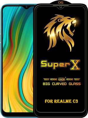 PFOAM Edge To Edge Tempered Glass for REALME C3(Pack of 1)