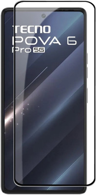 OneTech Edge To Edge Tempered Glass for Tecno Pova 6 Pro 5G Screen Protector(Pack of 1)