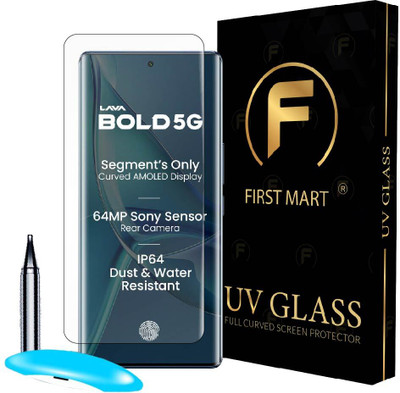 FIRST MART Edge To Edge Tempered Glass for LAVA Bold 5G, LAVA Bold, Lava Blaze Duo 5G, Lava Blaze Duo(Pack of 1)