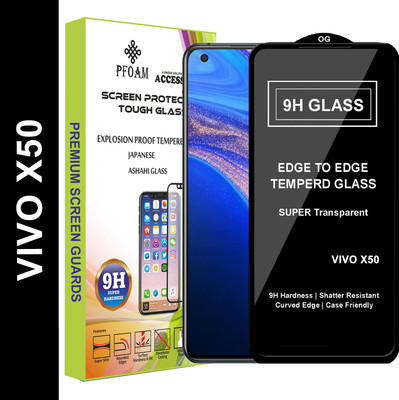 PFOAM Edge To Edge Tempered Glass for VIVO X50(Pack of 1)