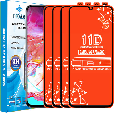 PFOAM Edge To Edge Tempered Glass for SAMSUNG GALAXY A70S(Pack of 4)