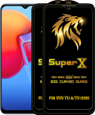 PFOAM Edge To Edge Tempered Glass for VIVO Y51 2020(Pack of 2)