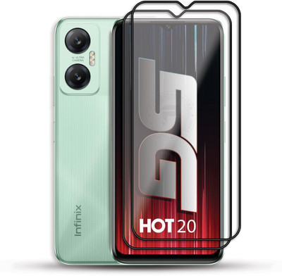 PROACCS Edge To Edge Tempered Glass for INFINIX HOT 20(Pack of 2)