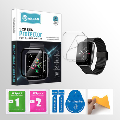 ARBAN Edge To Edge Tempered Glass for Amazfit Zepp E Stylish 1.65 inch Smartwatch 2 PROTECTOR + 2 WIPES + 2 DUST REMOVAL STICKER + 1 WIPER(Pack of 2) ARBAN Edge To Edge Tempered Glass for Amazfit Zepp E Stylish 1.65 inch Smartwatch 2 PROTECTOR + 2 WIPES + 2 DUST REMOVAL STICKER + 1 WIPER(Pack of 2)