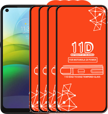 Roxel Edge To Edge Tempered Glass for Motorola G9 Power(Pack of 4)