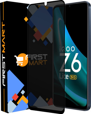 FIRST MART Edge To Edge Tempered Glass for iQOO Z6 Lite 5G, Vivo iQOO Z6 5G, iQOO Z3 5G(Pack of 1)