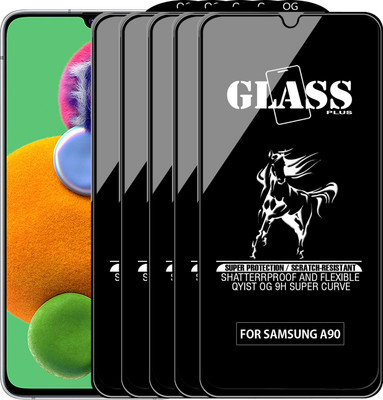 Qyist Edge To Edge Tempered Glass for SAMSUNG GALAXY A90(Pack of 5)