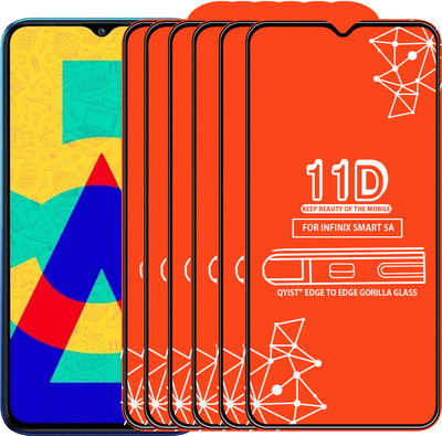 Qyist Edge To Edge Tempered Glass for Infinix Smart 5A(Pack of 6)