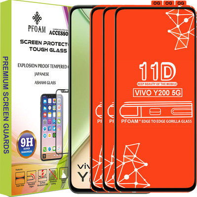 PFOAM Edge To Edge Tempered Glass for VIVO Y200 5G(Pack of 3)