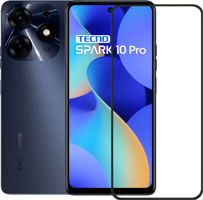 DMJHP Edge To Edge Tempered Glass for Tecno Spark 10 Pro(Pack of 1)