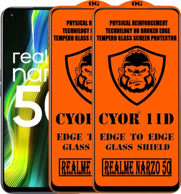 CYOR Edge To Edge Tempered Glass for REALME NARZO 50(Pack of 2)