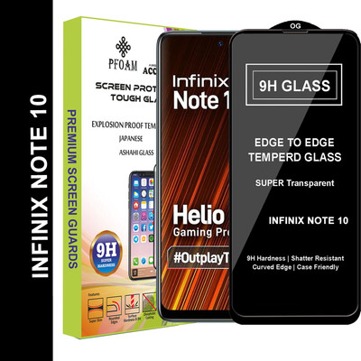 PFOAM Edge To Edge Tempered Glass for INFINIX NOTE 10(Pack of 1)