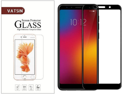 Vatsin Edge To Edge Tempered Glass for Lenovo K9(Pack of 1)