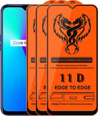 HQ Protection Edge To Edge Tempered Glass for Realme 3i(Pack of 3)