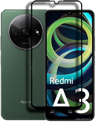 MOBIGENIX Edge To Edge Tempered Glass for REDMI A3(Pack of 1)